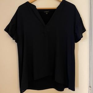 Ann Taylor Factory navy top, size L